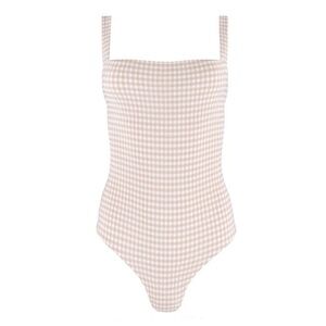 NWT Minnow Swim Women’s S Gingham One-Piece Swimsuit
